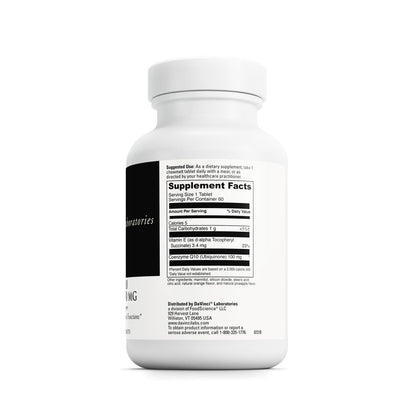 DAVINCI Labs CoQ10 ChewMelt 100mg – Supports Liver, Brain & Heart Health | 60 Tabs
