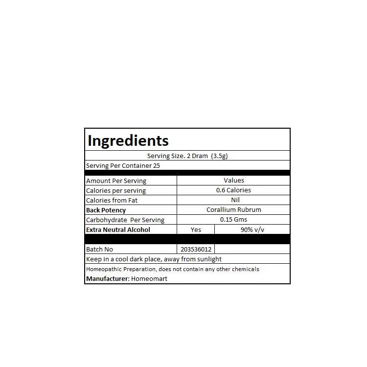 Corallium Rubrum Homeopathy Pellets 200C – Pack of 3 | HomeoMart