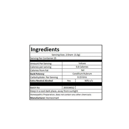 Corallium Rubrum Homeopathy Pellets 200C – Pack of 3 | HomeoMart