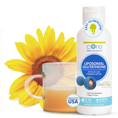 Core Med Science Liposomal Glutathione Liquid 500mg – 4 Fl Oz | Phospholipid Complex