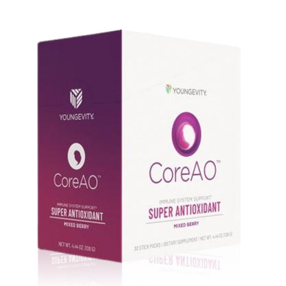 Youngevity CoreAO Stiks – Berry Antioxidant Immune Support (30 Servings)
