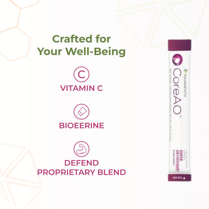 Youngevity CoreAO Stiks – Berry Antioxidant Immune Support (30 Servings)
