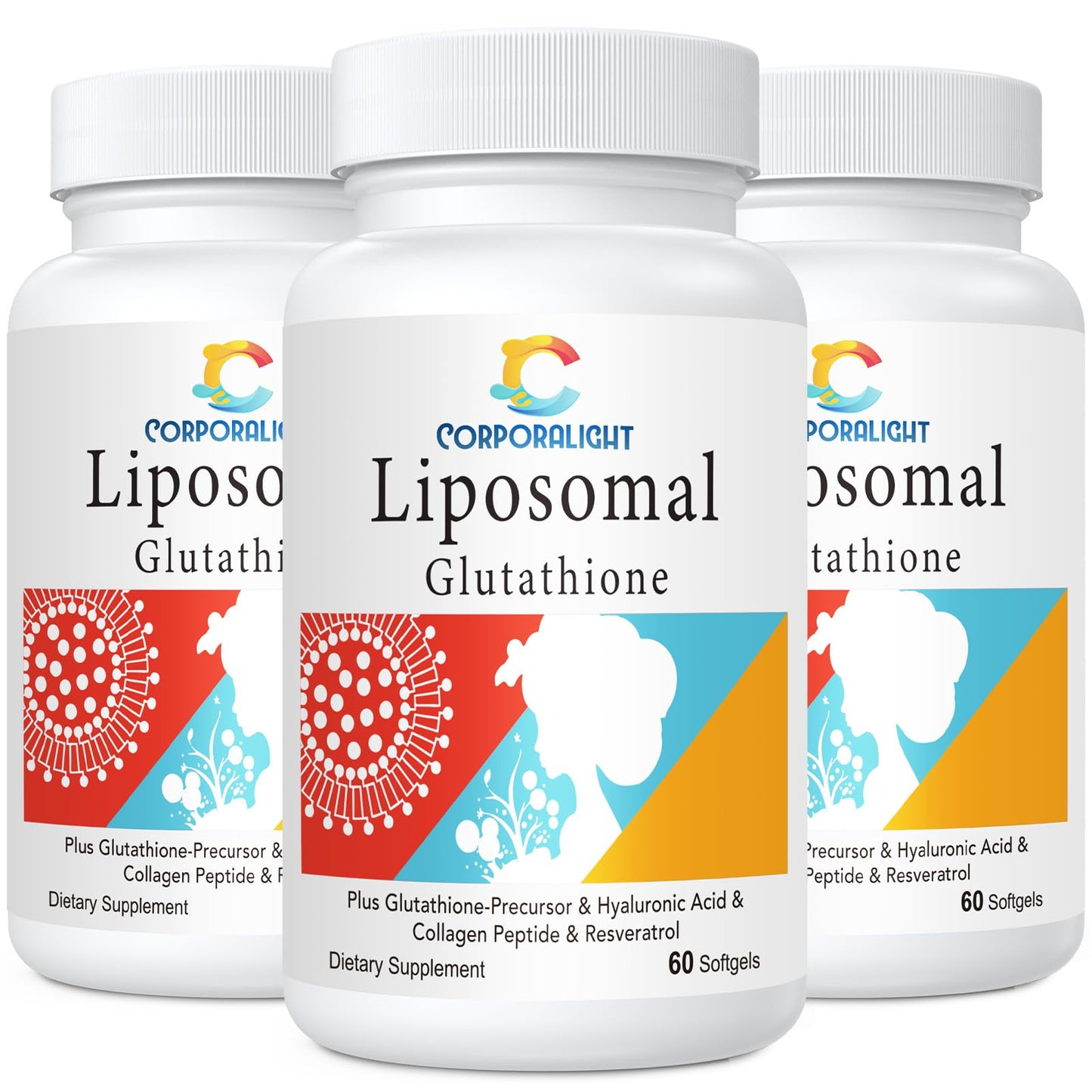 CORPORALIGHT Liposomal Glutathione Softgels | Enhanced Absorption, Immune Support & Liver Detox | 180 Softgels