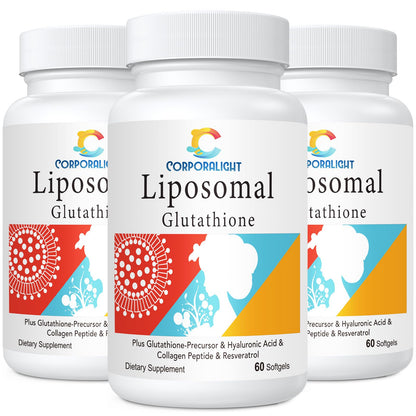 CORPORALIGHT Liposomal Glutathione Softgels | Enhanced Absorption, Immune Support & Liver Detox | 180 Softgels