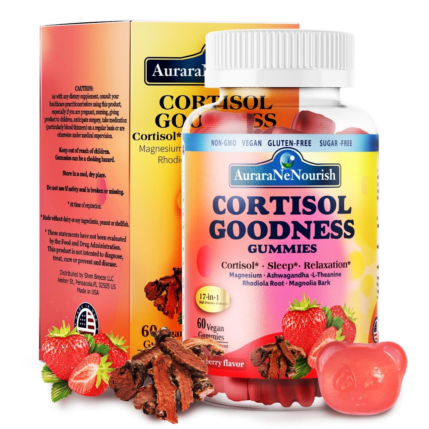 Cortisol Gummies for Hormone Balance – 17-in-1 Stress Support