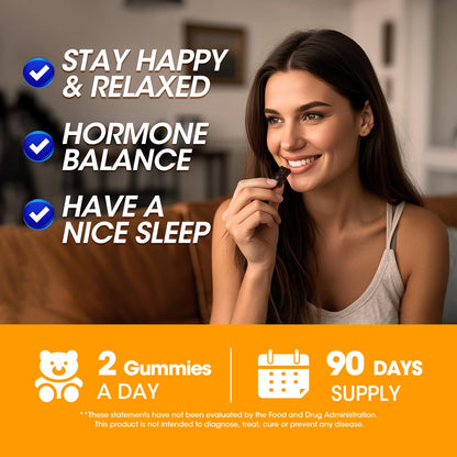 Cortisol Gummies 15-in-1 for Mood, Sleep & Focus – Vegan 180-Count