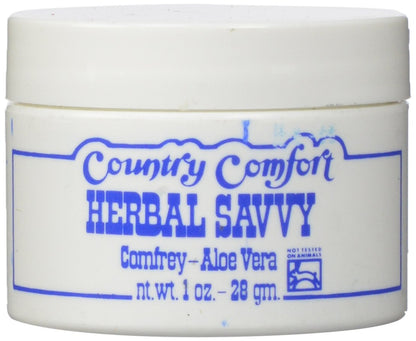 Country Comfort Herbal Savvy Comfrey & Aloe Salve – 1 oz