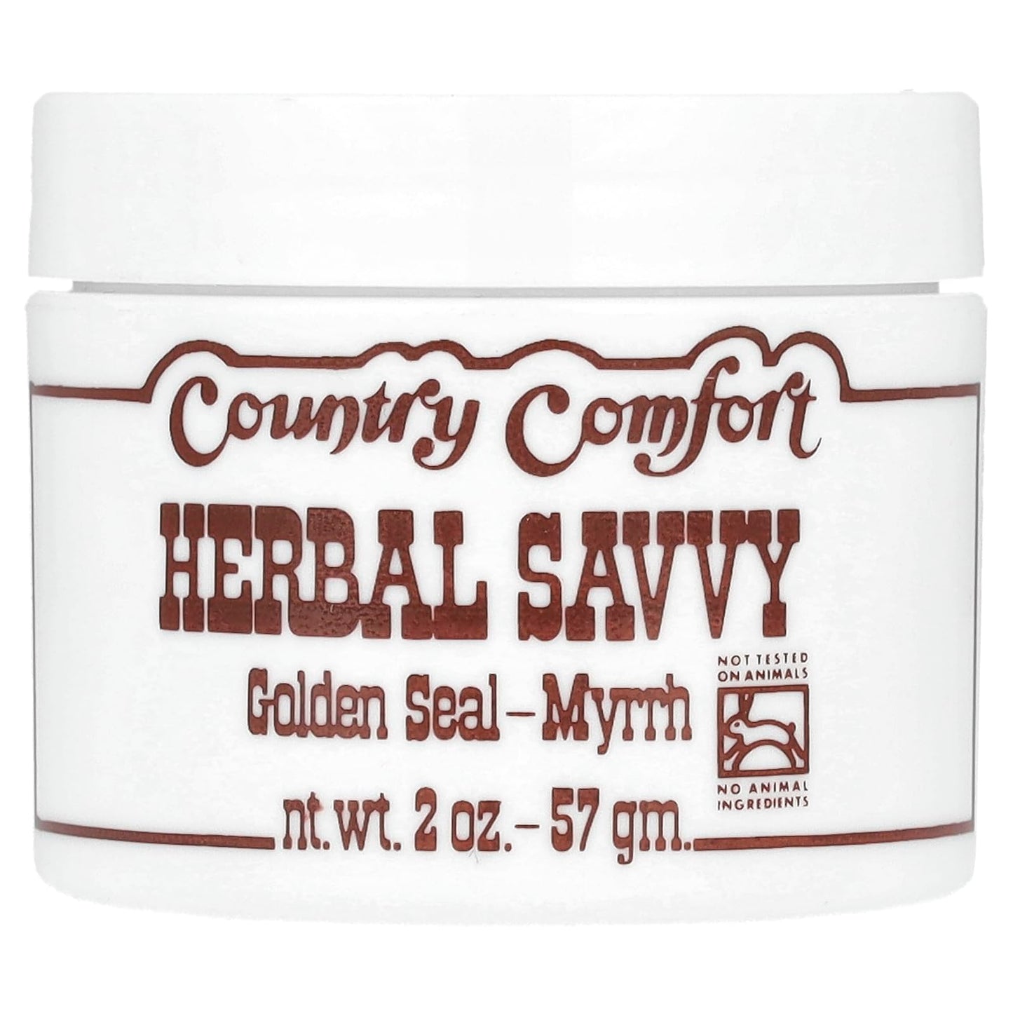 Country Comfort Herbal Savvy Goldenseal Myrrh Supplement, 2 oz – Topical Ointment & Skin Salve