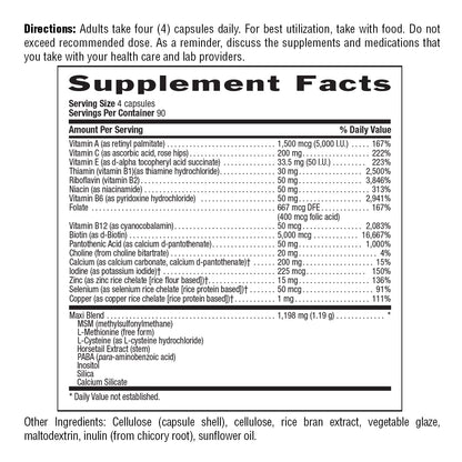 Country Life Maxi-Hair Plus 5000 mcg Biotin – Gluten Free & Vegetarian, 360 Capsules