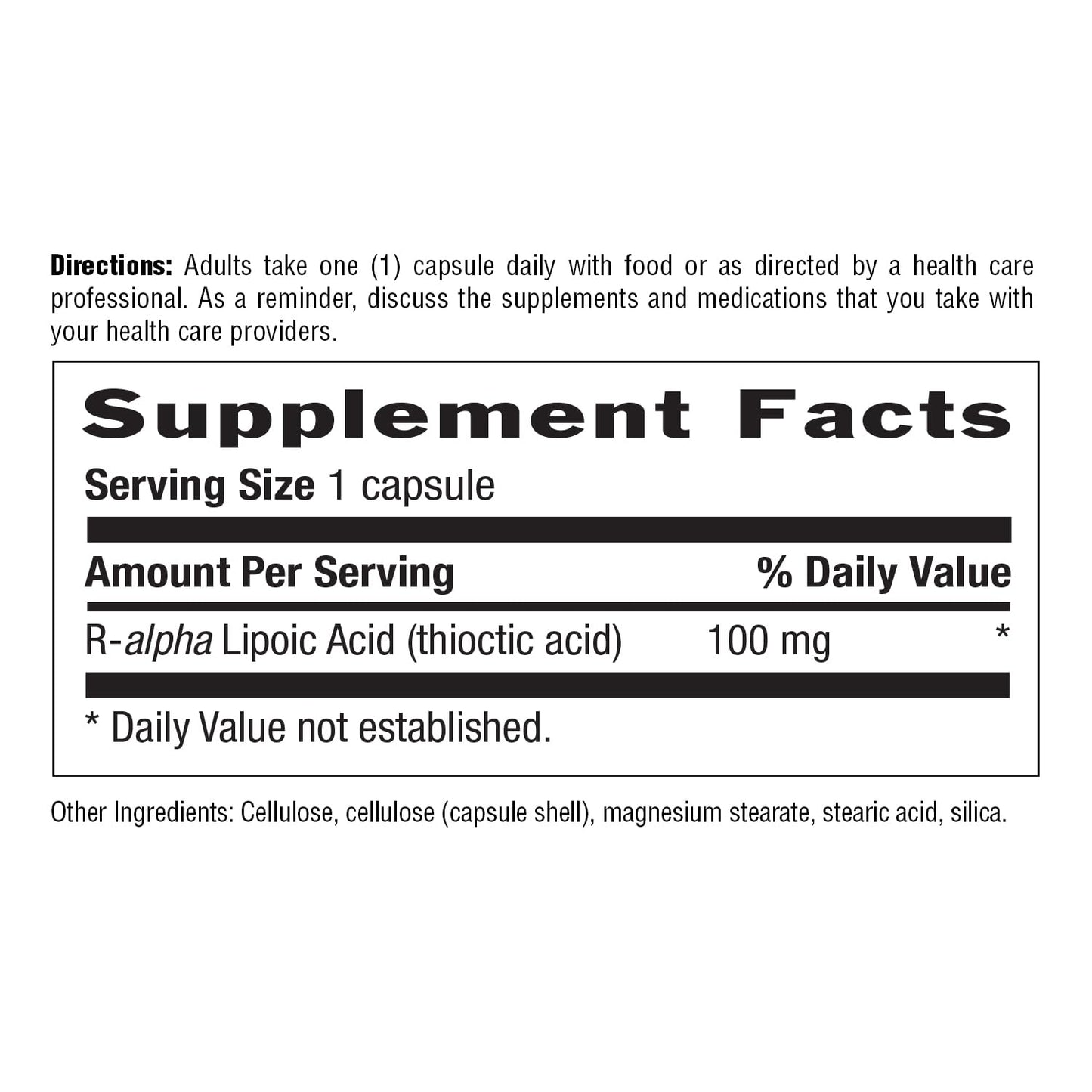 Country Life R-Alpha Lipoic Acid Complex 300mg – Alpha-Lipoic Acid 270mg & R-Lipoic Acid 30mg – Antioxidant Support