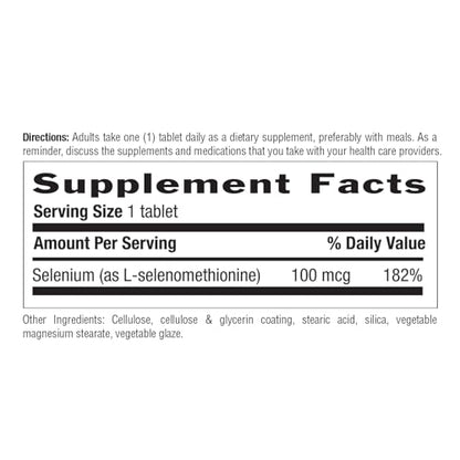 Country Life Selenium – Yeast Free, 100 mcg, 180 Tablets | Immune Support