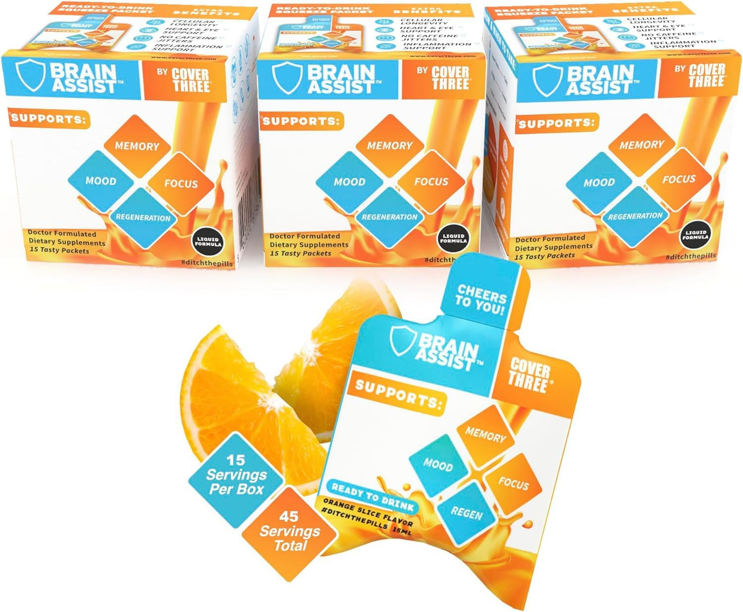Cover Three Brain Assist | Premium Brain Support