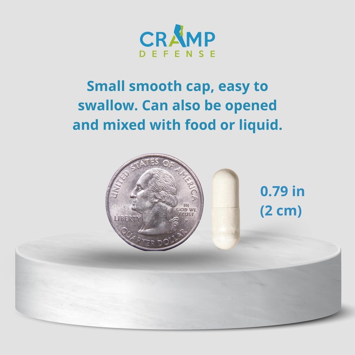 Cramp Defense Leg Cramps Pills — Organic Magnesium Capsules, High Absorption, Made in USA (3–6 Month Supply)