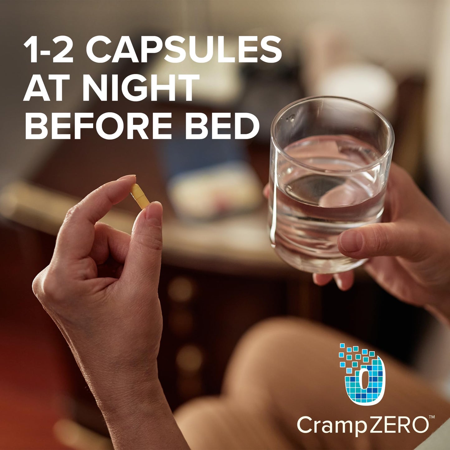 CrampZero Magnesium for Leg Cramps at Night – 60 Capsules