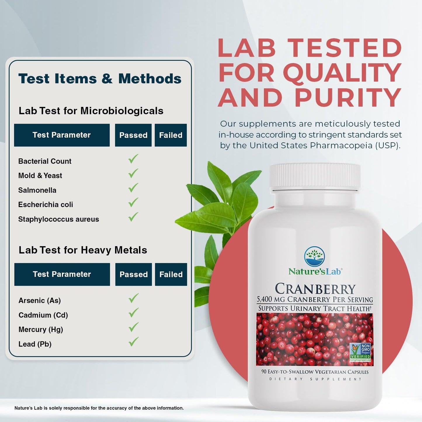 Nature's Lab Cranberry 5400mg – 90 Vegan Capsules – UTI Support, Gluten Free, Non-GMO
