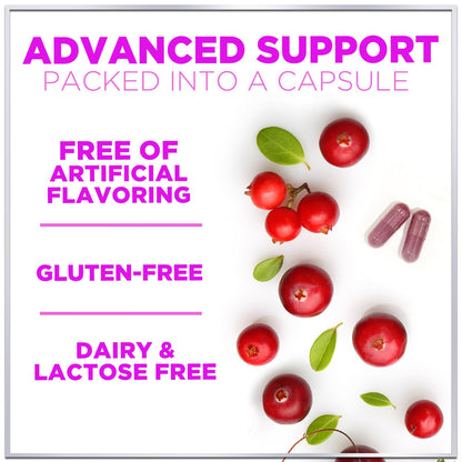 Cranberry Pills 25,000mg 3X Strength with Vitamin C | Sugar-Free, 60 Capsules