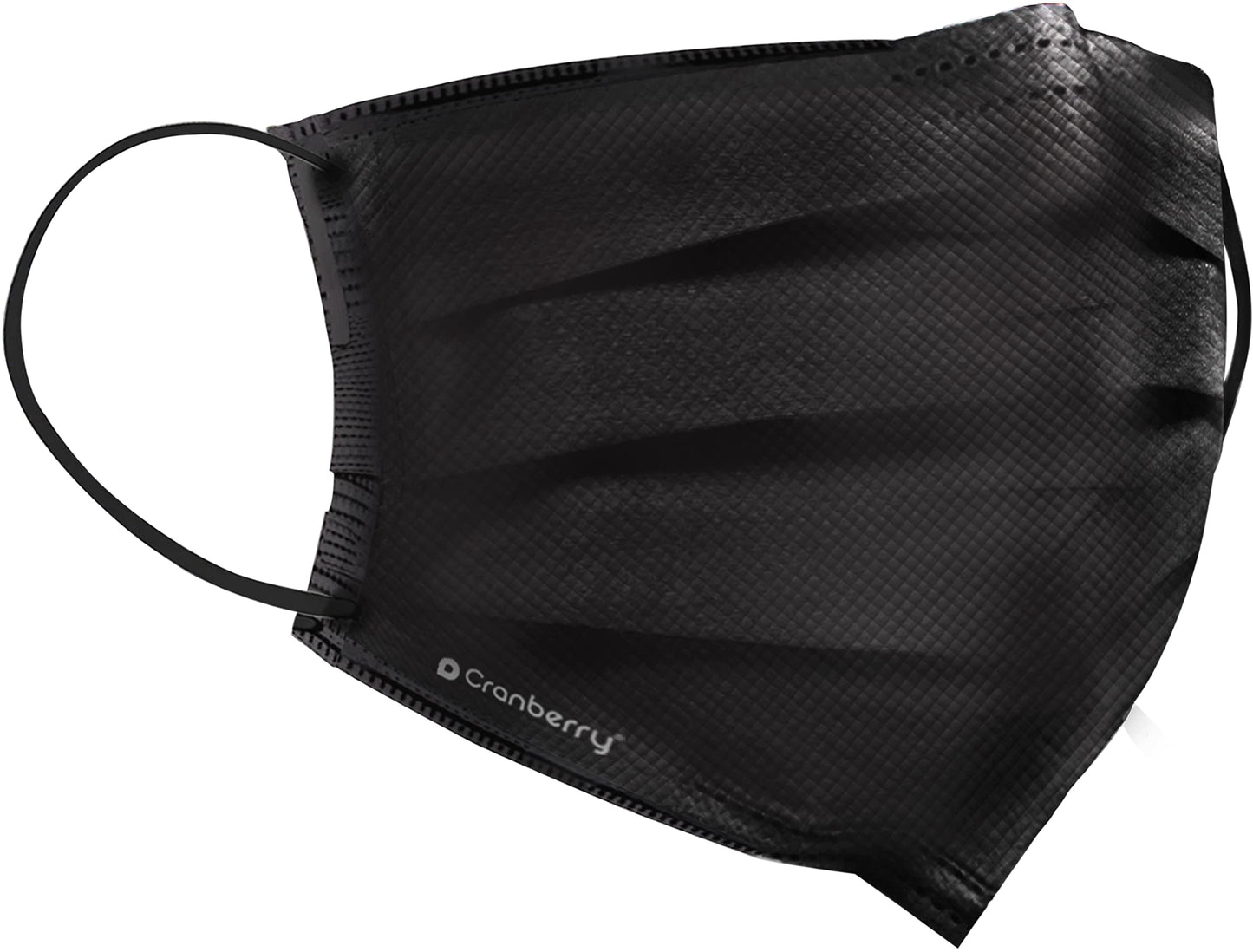 Cranberry USA C2900K Cranberry Carbon Earloop Face Masks, Black – Pack of 50 | ASTM Level 3