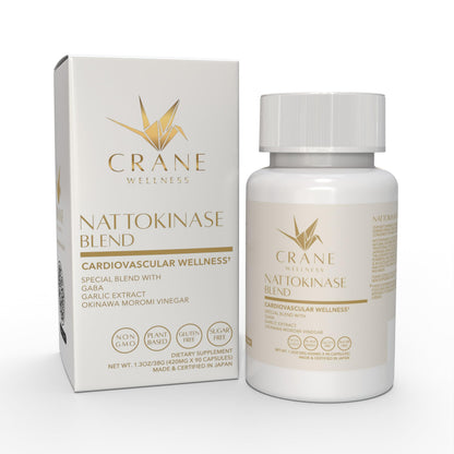 CRANE WELLNESS Nattokinase 6,000 FU | Non-GMO, Vegan, Gluten Free | Made in Japan