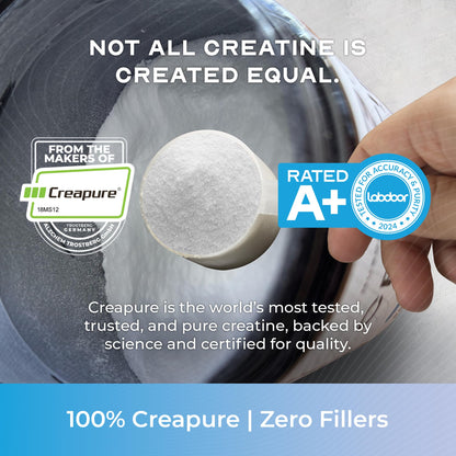 Muscle Feast Creapure Creatine Monohydrate Powder – Unflavored, Vegan & Gluten-Free, 500g