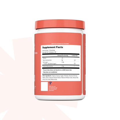 Create Creatine Monohydrate Gummies – 1.5g Per Gummy, Vegan, Anti-Melting, Sour Peach Flavor