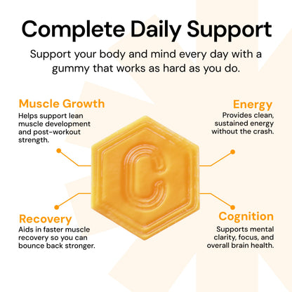 Create Creatine Monohydrate Gummies – 1.5g per Gummy, Vegan & Anti-Melting