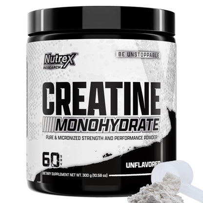 Nutrex Research Creatine Monohydrate Powder 60 Servings | Unflavored 5G Micronized Creatine Powder