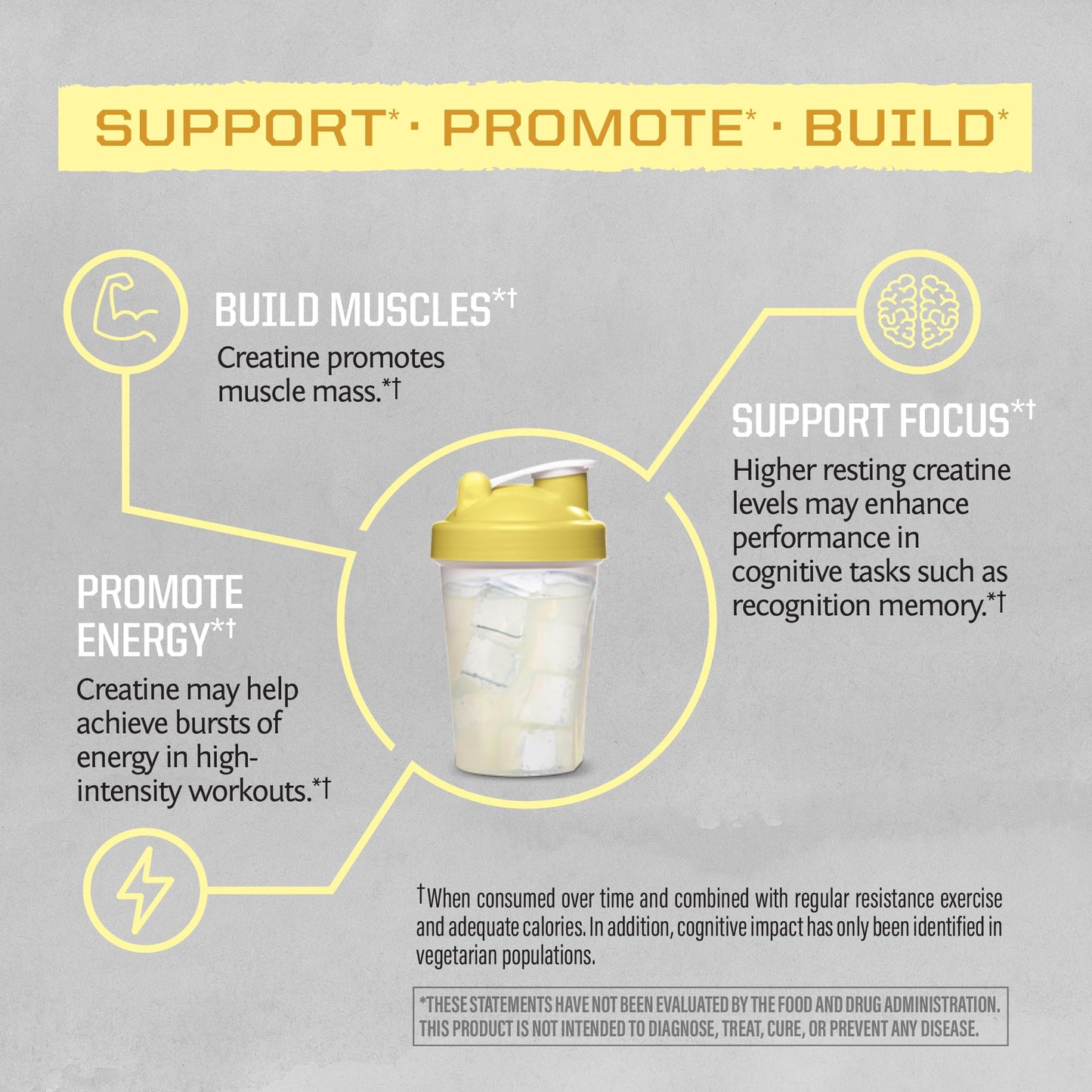 Creatine Monohydrate Powder – Lemonade, 50 Servings | Vegan & Keto Friendly
