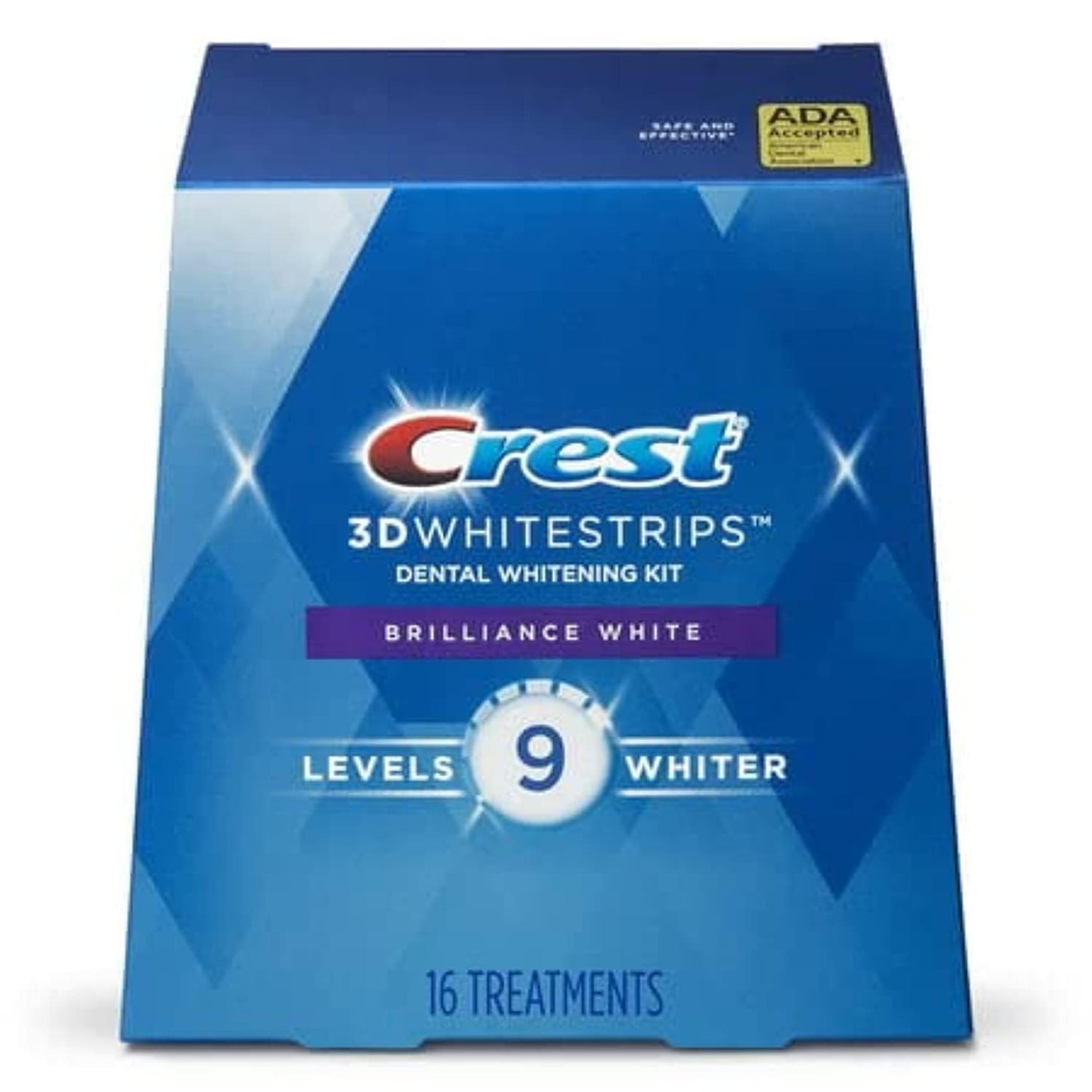 Crest 3D Whitestrips Brilliance White – 32 Strips (16 Treatments, Upper & Lower)