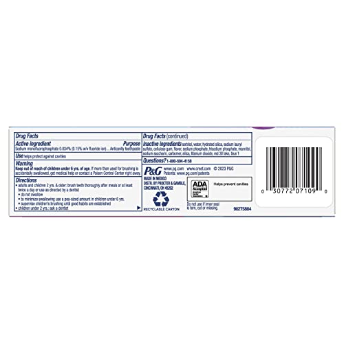 Crest Advanced Kid's Fluoride Toothpaste – Bubblegum Flavor, 4.2 oz, 3 Count, Color-Changing