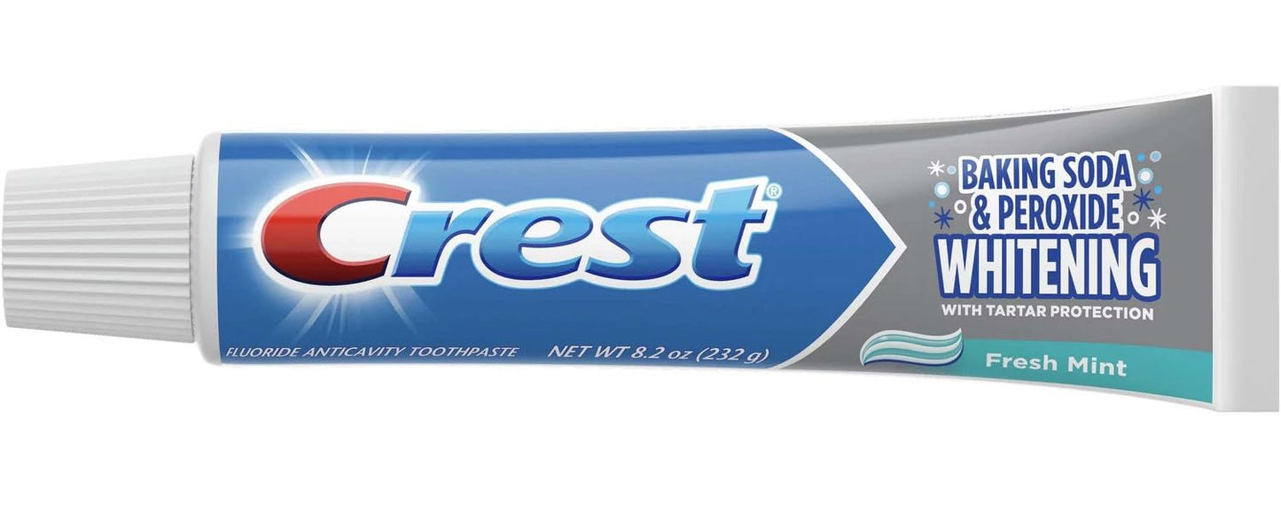 Crest Bspx Whitening 8.2 oz – 3-Pack Toothpaste (Baking Soda & Peroxide) with Tartar Control | Fresh Mint