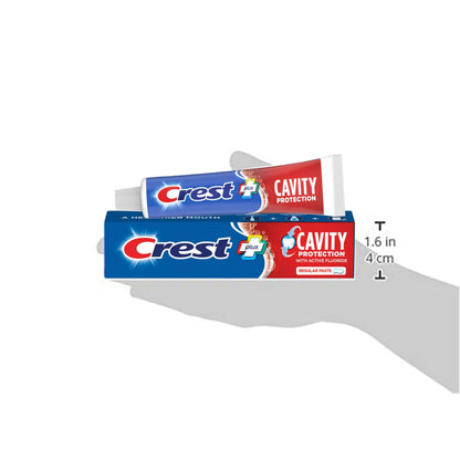 Crest Cavity Protection Toothpaste, Regular 8.2 oz (Pack of 2)
