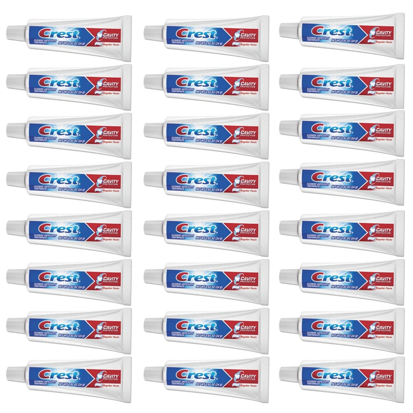 Crest Cavity Regular Toothpaste – Travel Size 0.85 oz (Pack of 24)