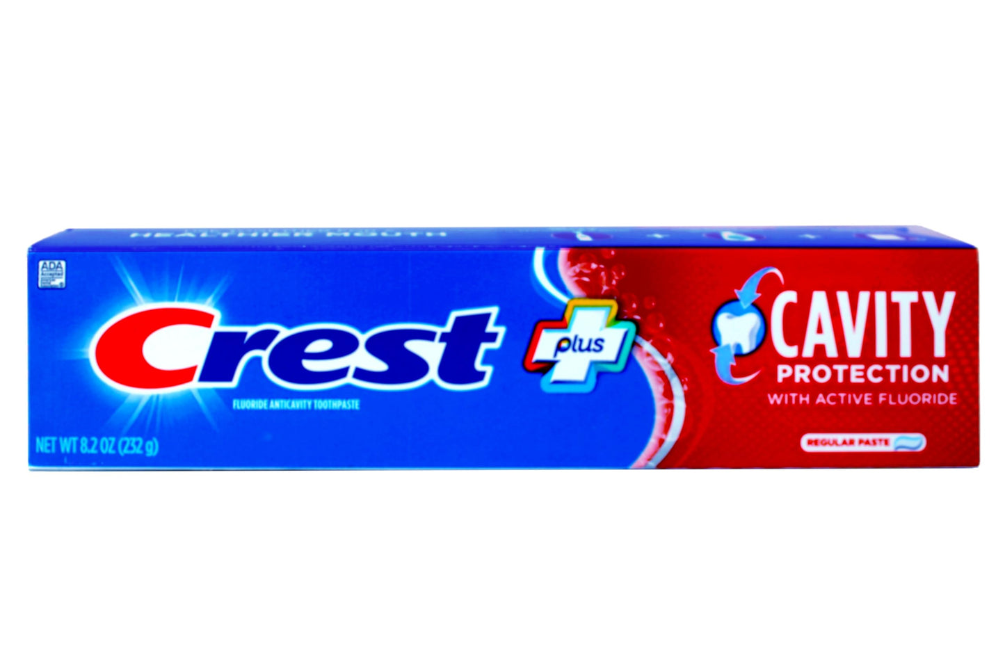 Crest Fluoride Toothpaste 8.2 oz - Cavity Protection, Bulk 8 Pack