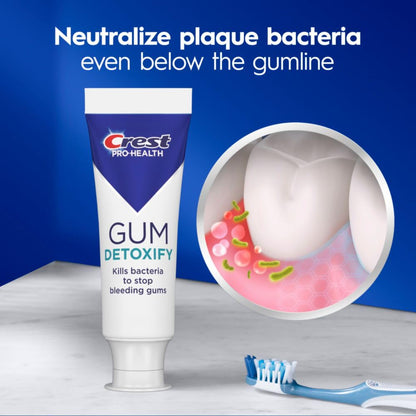 Crest Pro-Health Gum Detoxify Deep Clean Toothpaste - 4.8 oz Pack of 3 | Anticavity & Antibacterial Fluoride