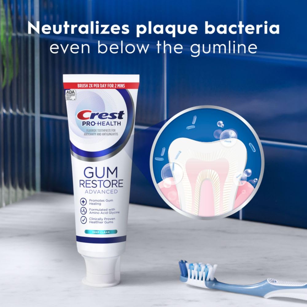 Crest Pro-Health Advanced Gum Restore Deep Clean Toothpaste 3 x 4.8 oz