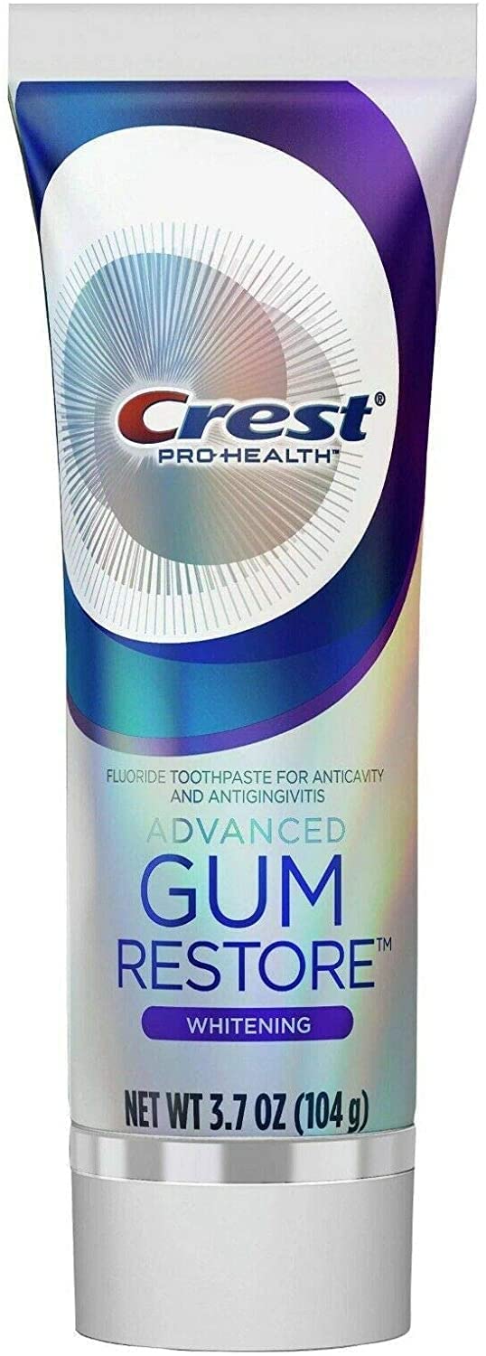 Crest Pro Health Gum Restore Advanced Whitening Toothpaste 3.7 Oz (104 g) Pack of 2
