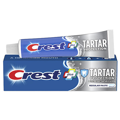 Crest Tartar Protection & Anticavity Toothpaste with Fluoride – Regular Paste 2.4oz (Pack of 3)