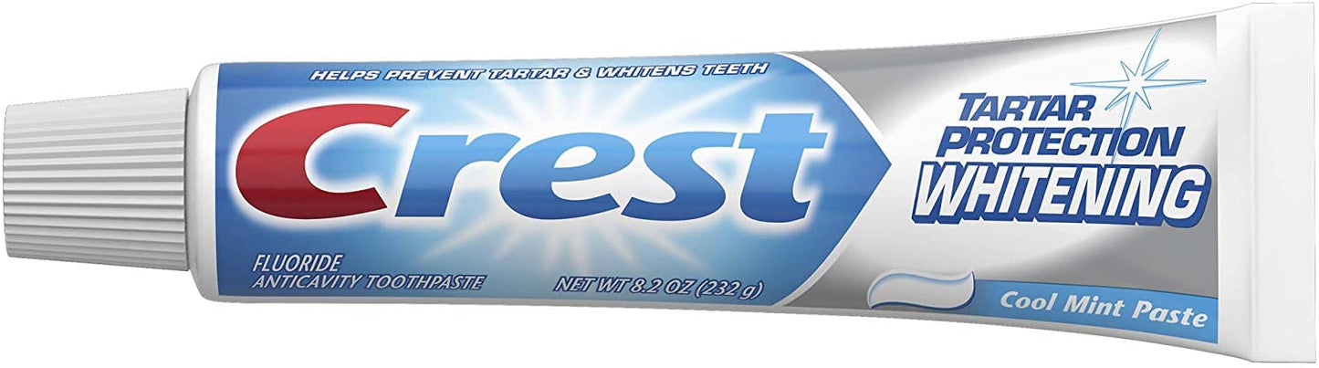 Crest Tartar Protection Whitening Cool Mint Toothpaste 8.2 oz (Pack of 4)