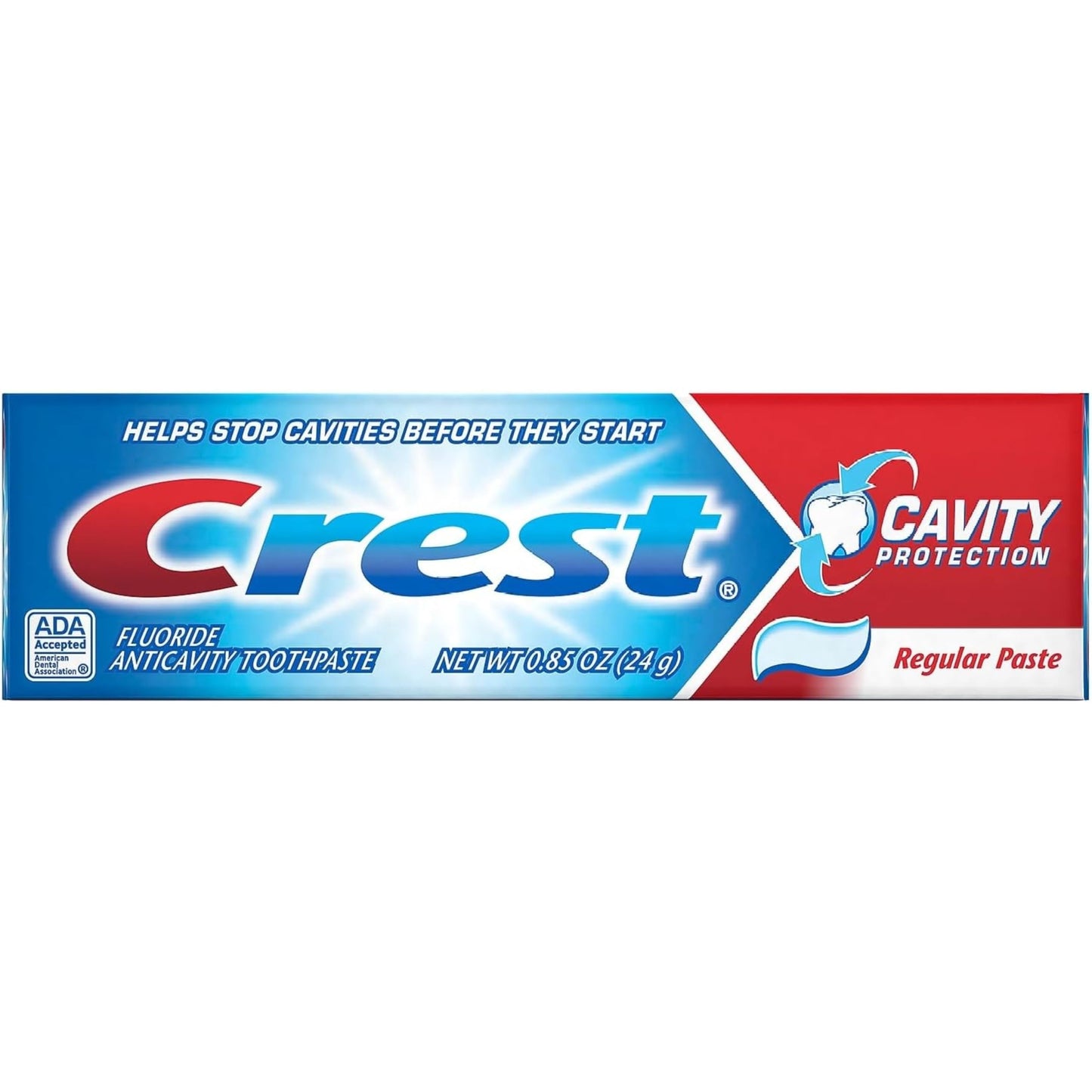 Crest Cavity Protection Toothpaste – Travel Size 0.85 oz (24 g) – Pack of 6