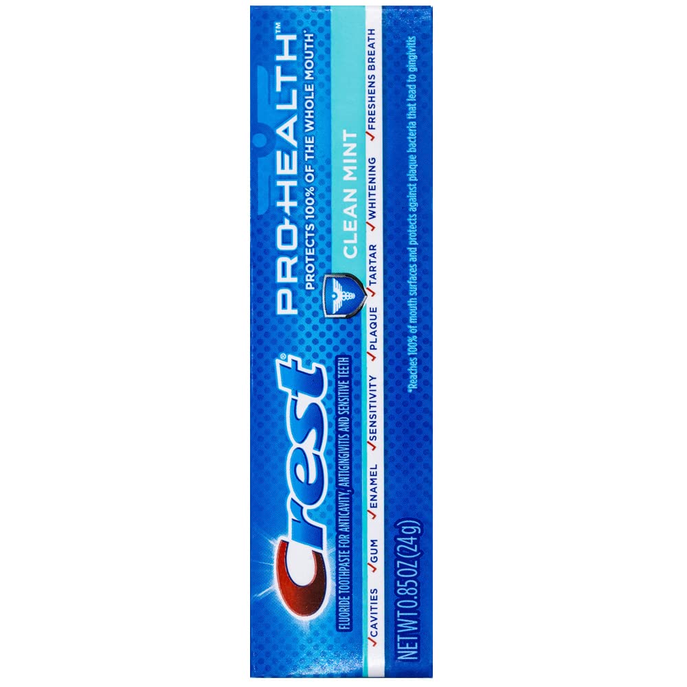 Crest Pro-Health Clean Mint Toothpaste – Travel Size 0.85 oz (24 Pack)