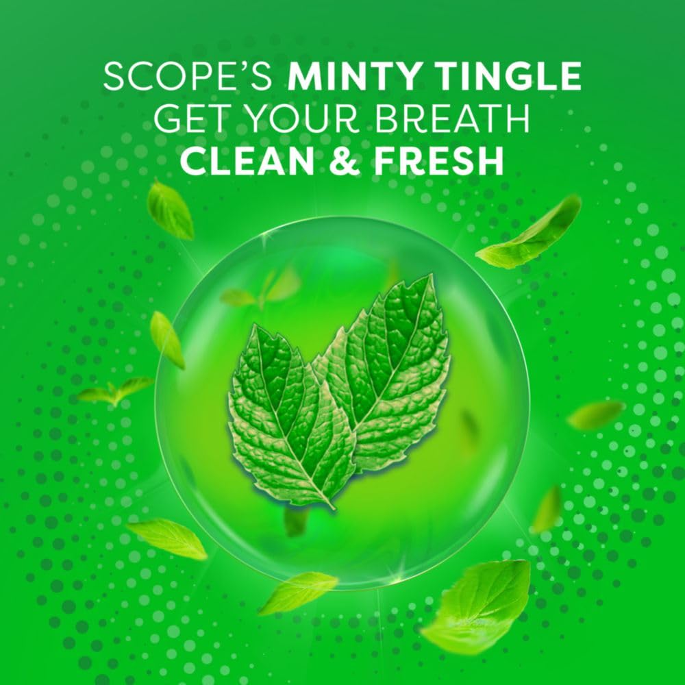 Crest Scope Classic Mouthwash – Original Formula (500 ml, 4 Count)