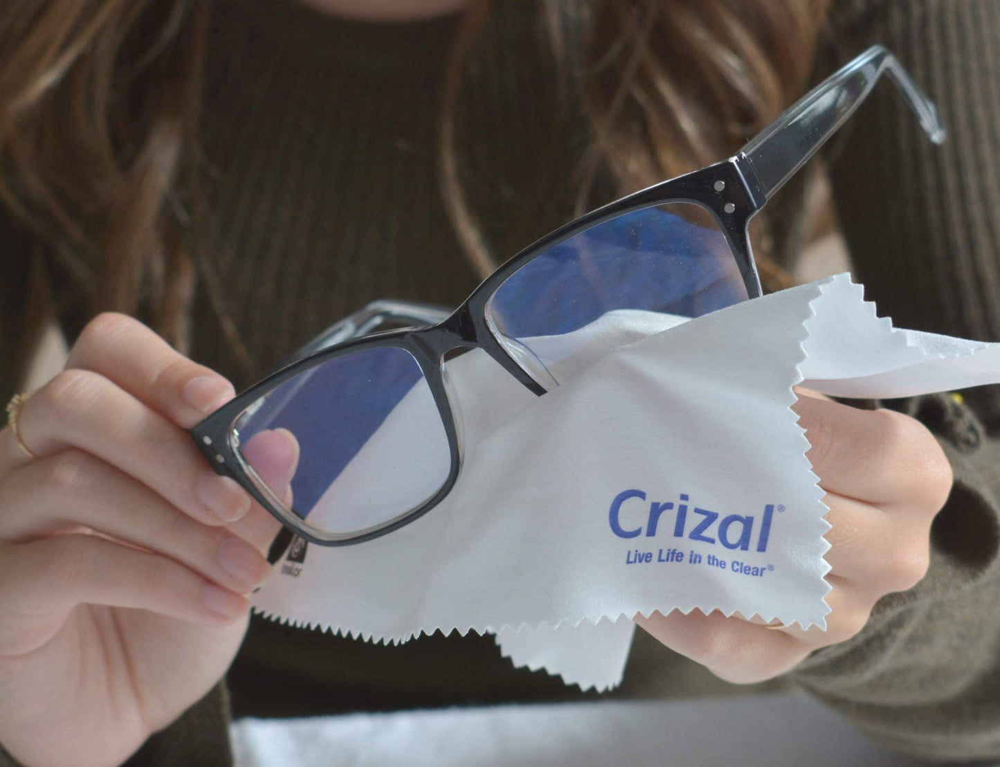 Crizal Eyeglass Cleaning Cloths – 3 Pack Premium Microfiber for AR Lenses | Doctor Recommended