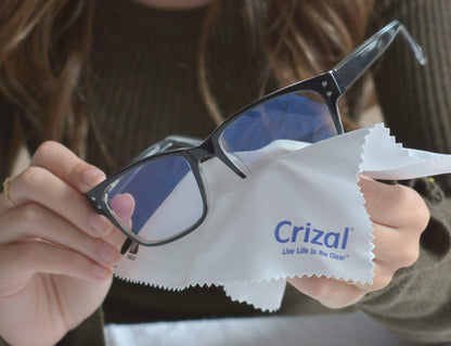 Crizal Eyeglass Cleaning Cloths – 3 Pack Premium Microfiber for AR Lenses | Doctor Recommended