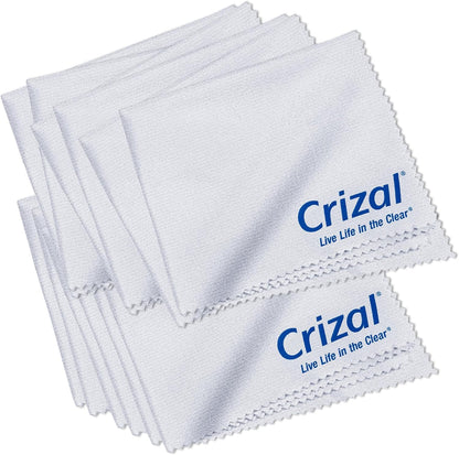 Crizall Microfiber Cleaning Cloth for Glasses – 12 Pack | Anti-Reflective Lenses