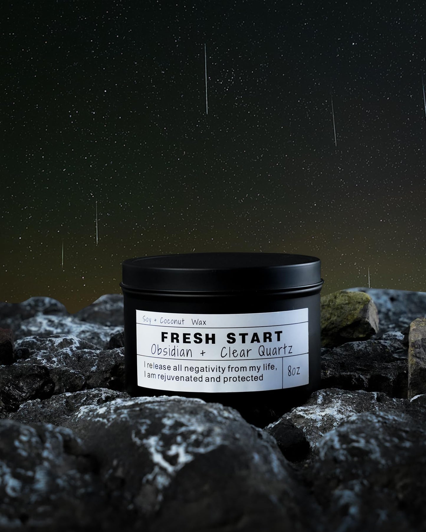 Crystal Candles – Healing Magic for Mind-Body Meditation | Fresh Start Gift for Women and New Jobs