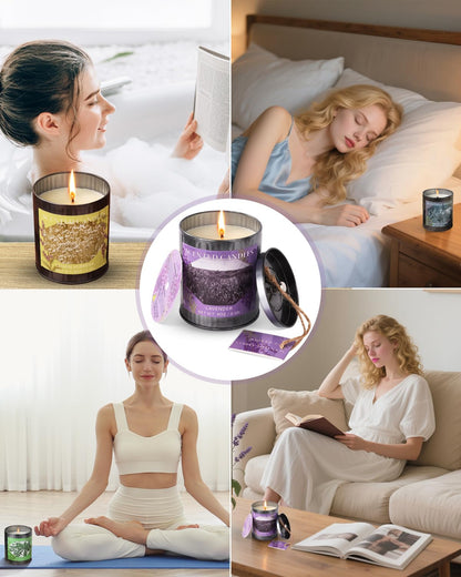 CUKIY Jasmine Scented Soy Candle – 8oz, 50H Burn, Gift Box