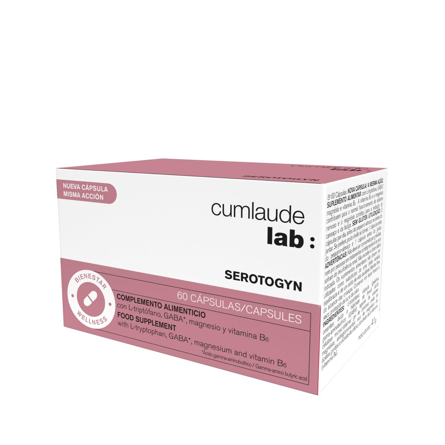 Cumlaude Lab: Serotogyn 60 Capsules | Gluten-Free Women's Health Supplement