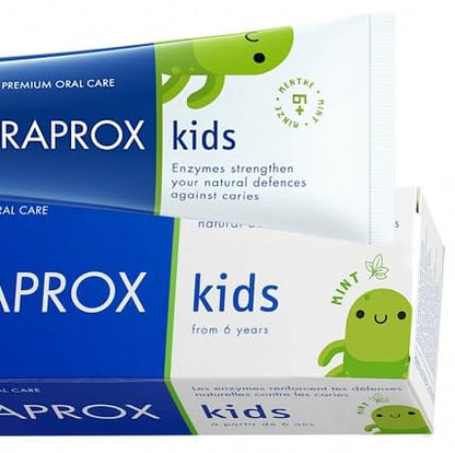 Curaprox Kids 1450 Mint Toothpaste | 60ml | 6+ years | SLS-Free, Triclosan-Free