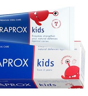 Curaprox Toothpaste Kids 950 Strawberry for 2-6 Years | SLS Free, Triclosan Free, Vegan