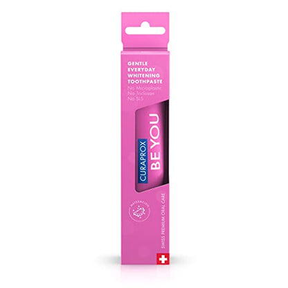 Curaprox Whitening Toothpaste – Fresh Breath & Gum Care | Enzymatic Formula, Watermelon, 60ml | Vegan, SLS-Free, Fluoride 950ppm | Swiss Made